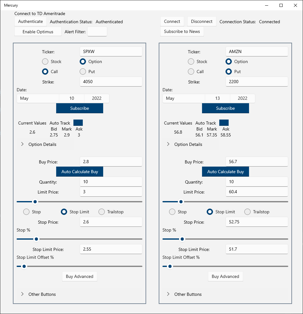 Mercury - Automated Trading